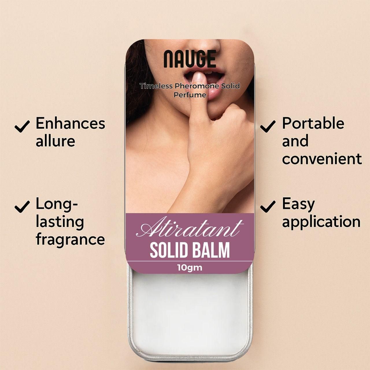 NAUGE Timeless Pheromone Solid Perfume 10gram (Pack of 2)